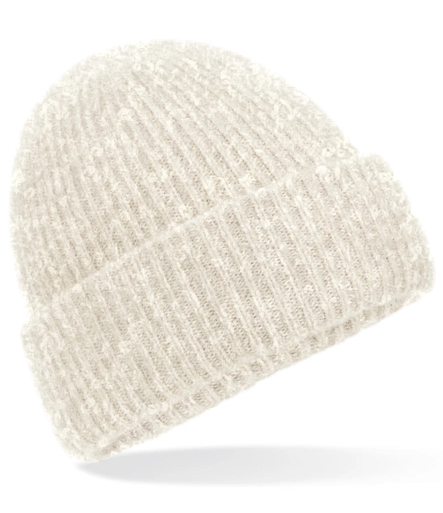 Beechfield Cosy Ribbed Beanie — Almond Marl