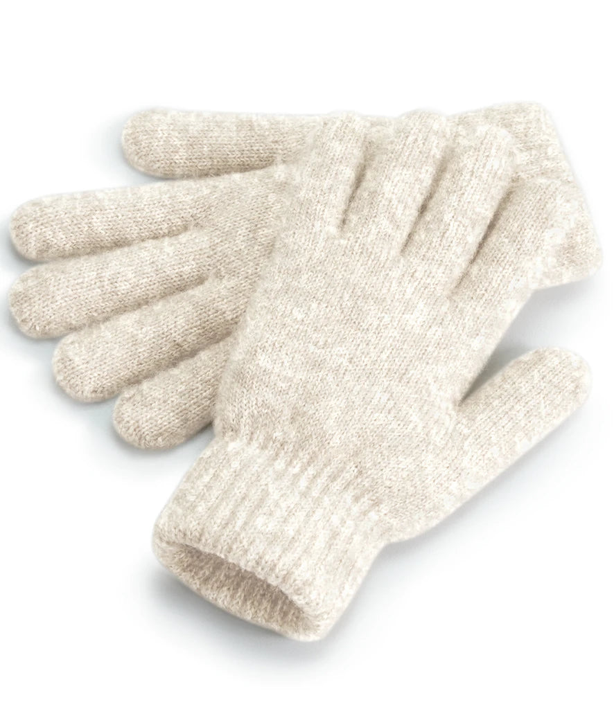 Beechfield Cosy Ribbed Cuff Gloves — Almond Marl