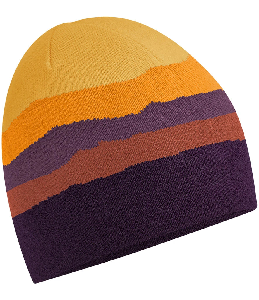 Beechfield Mountain Peaks Pull-On Beanie — Desert Peaks