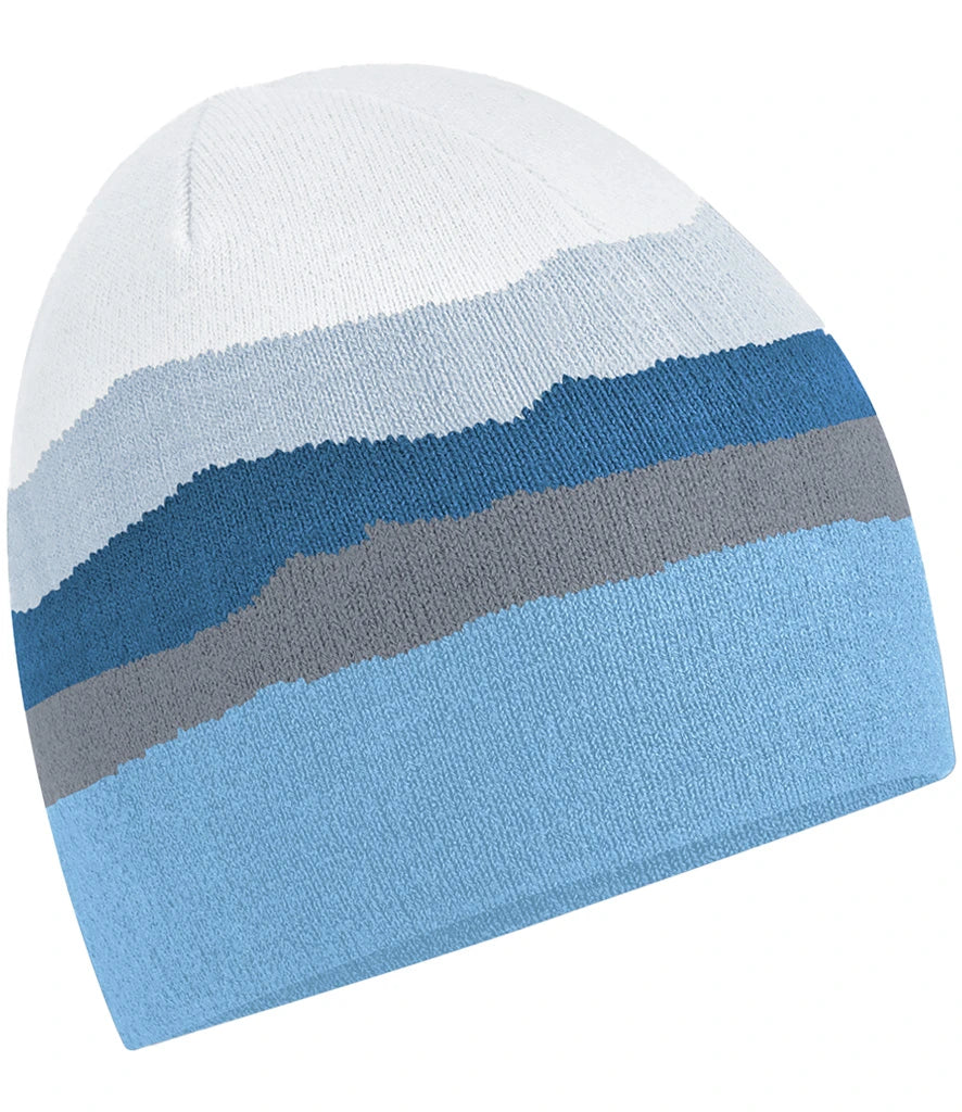 Beechfield Mountain Peaks Pull-On Beanie — Glacier Peaks