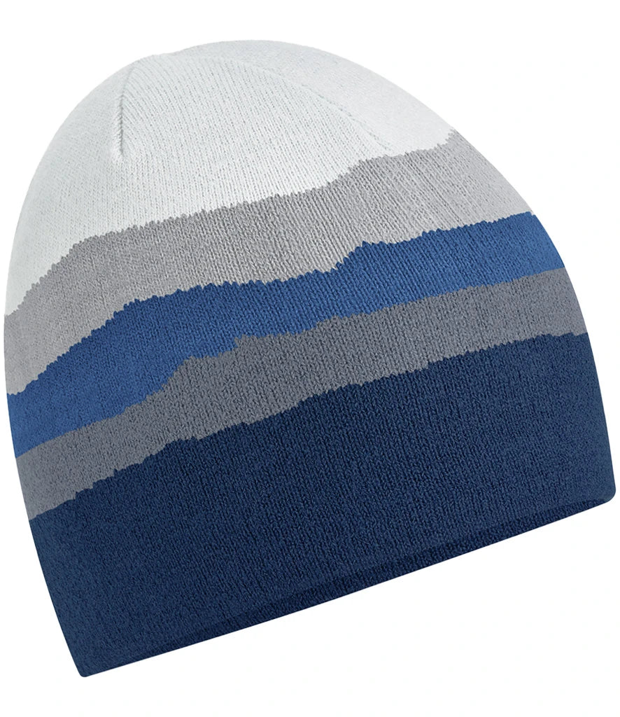 Beechfield Mountain Peaks Pull-On Beanie — Rocky Peaks