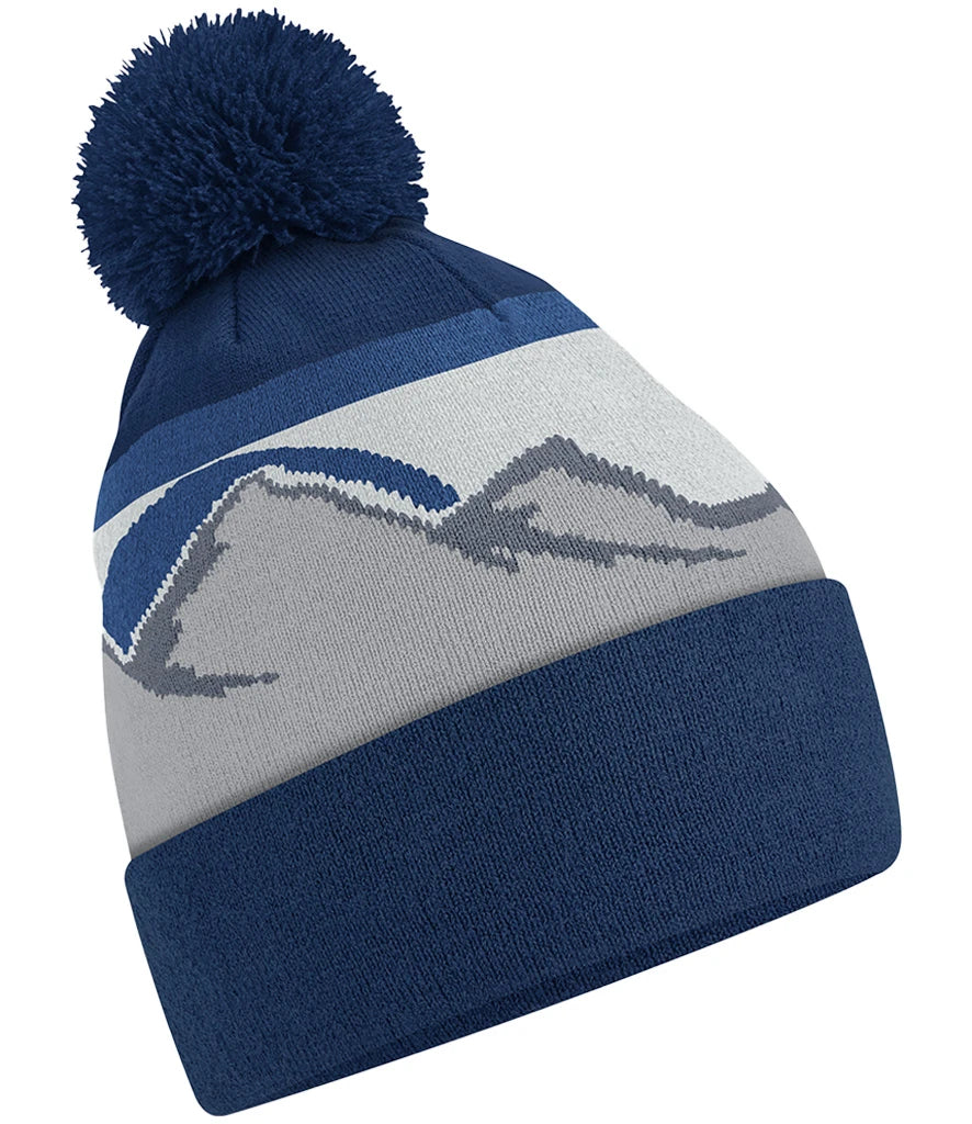 Beechfield Mountain Peaks Pom Pom Beanie — Rocky Peaks