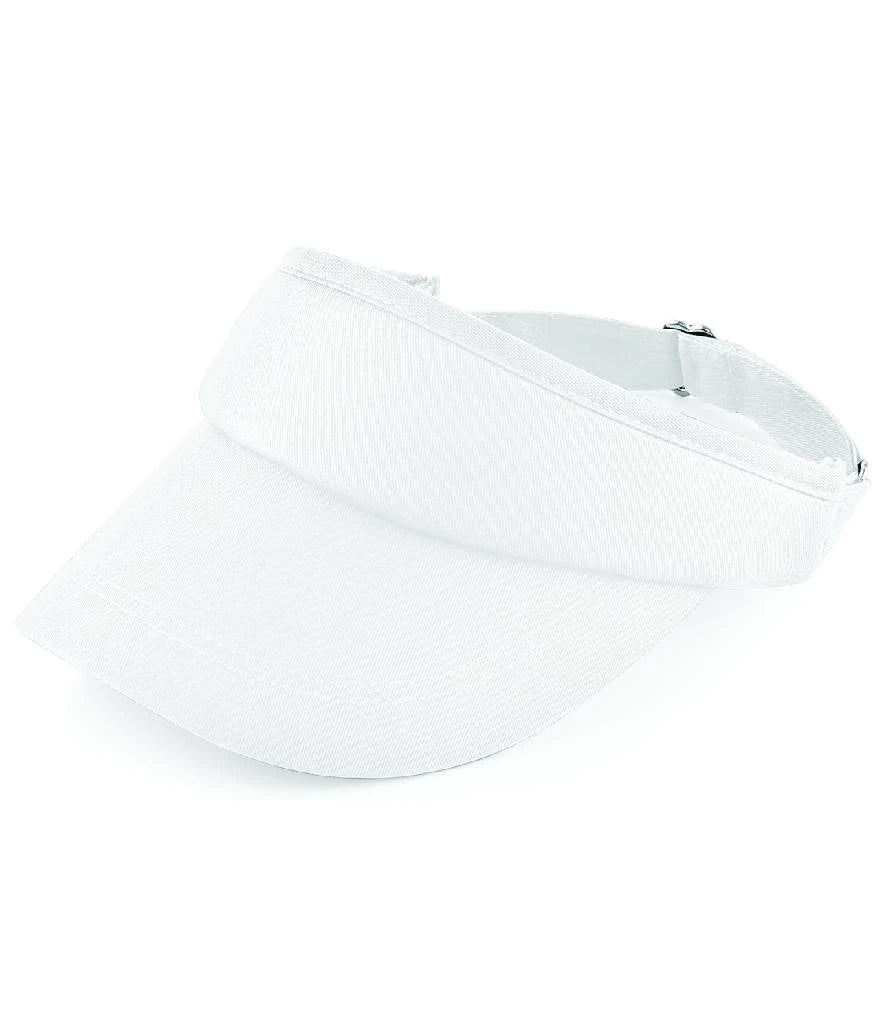 Beechfield Sports Sun Visor — White