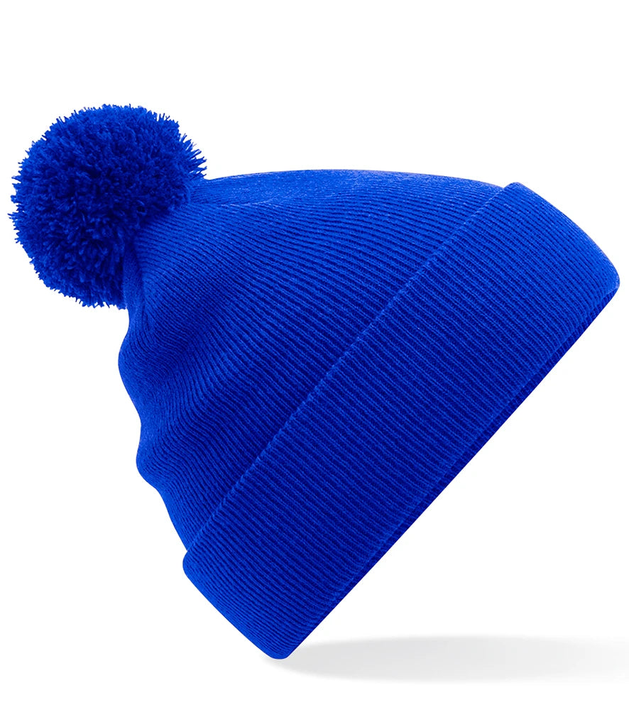 Beechfield Kids Original Pom Pom Beanie — Bright Royal