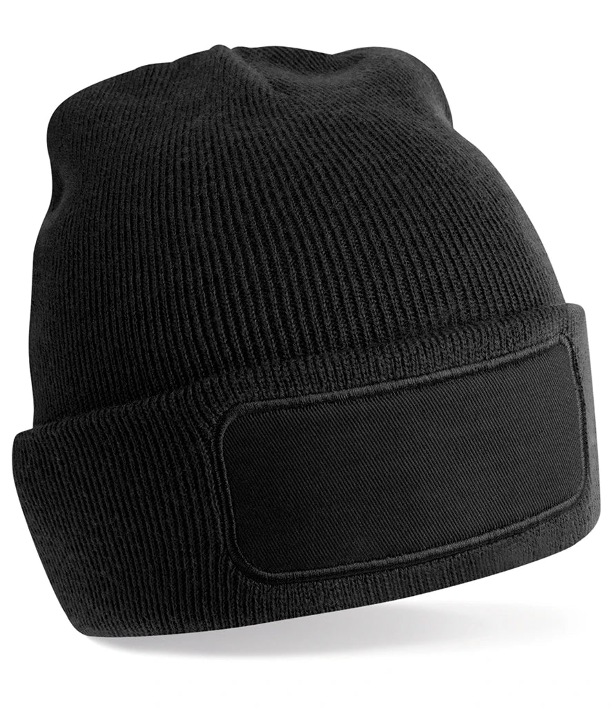 Beechfield Recycled Original Patch Beanie — Black