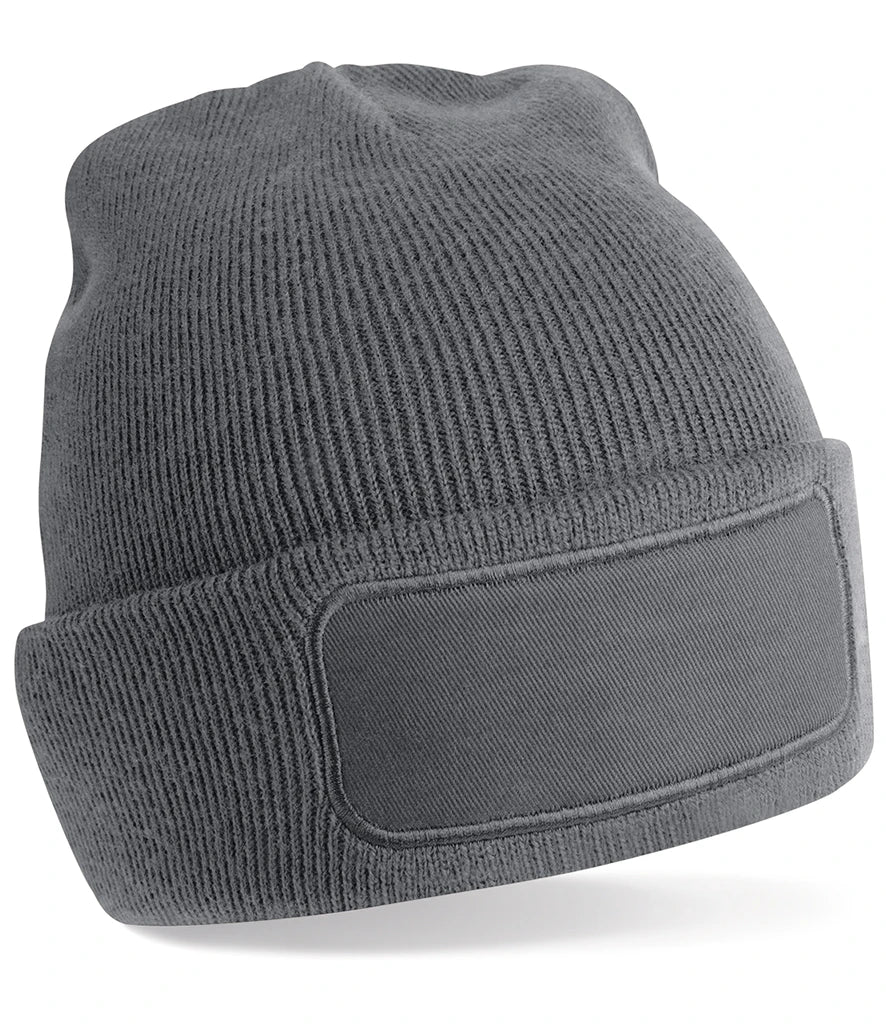 Beechfield Recycled Original Patch Beanie — Graphite Grey