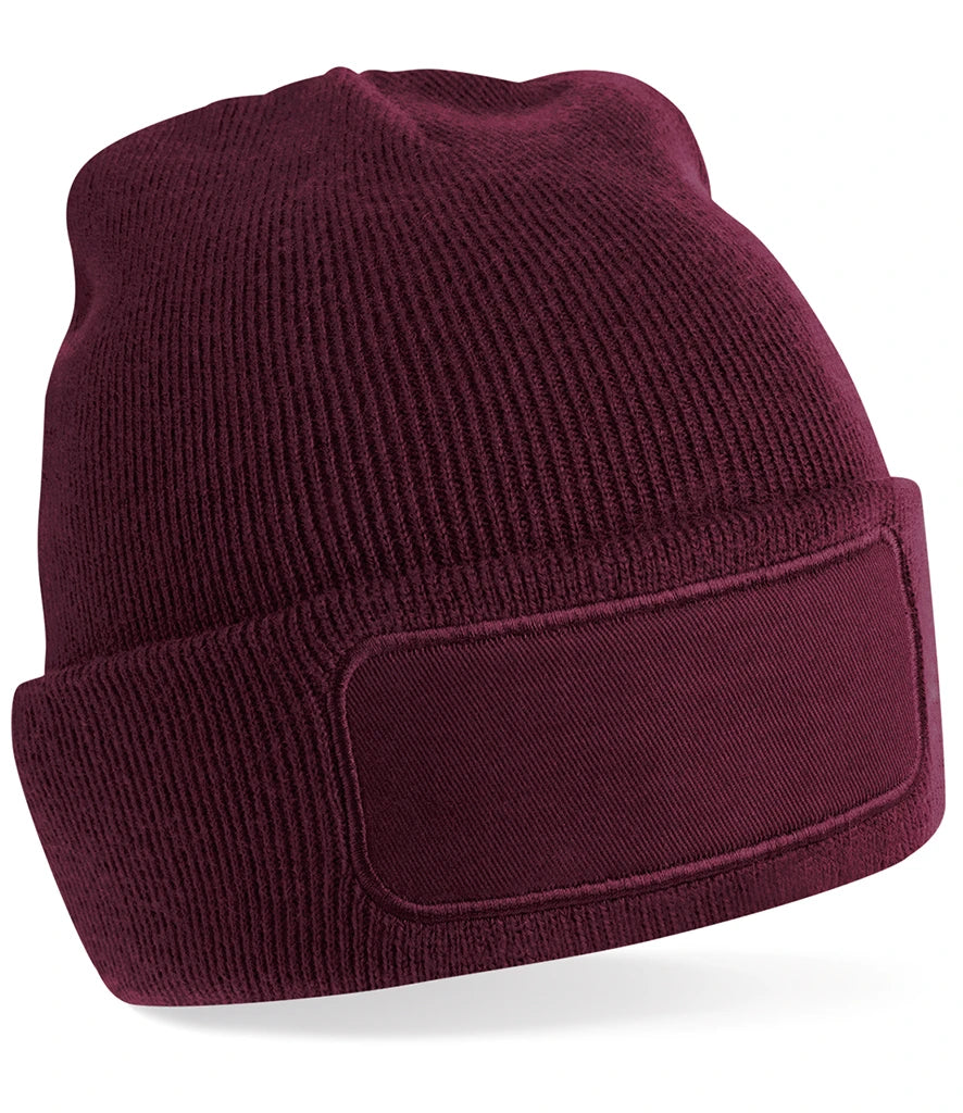 Beechfield Original Patch Beanie — Burgundy