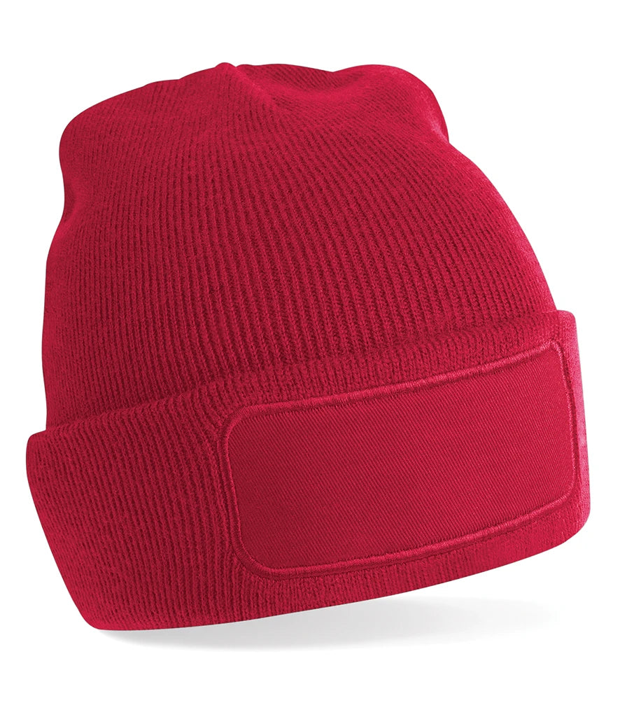Beechfield Original Patch Beanie — Classic Red