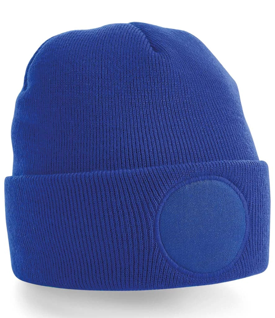 Beechfield Circular Patch Beanie — Bright Royal