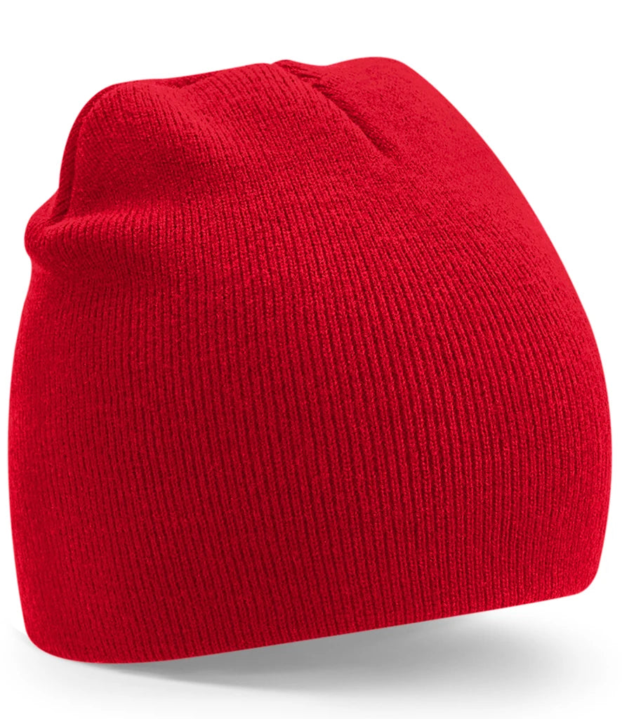 Beechfield Recycled Original Pull-On Beanie — Classic Red