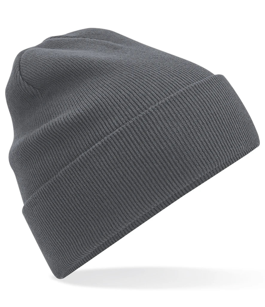 Beechfield Organic Cotton Original Cuffed Beanie — Graphite Grey