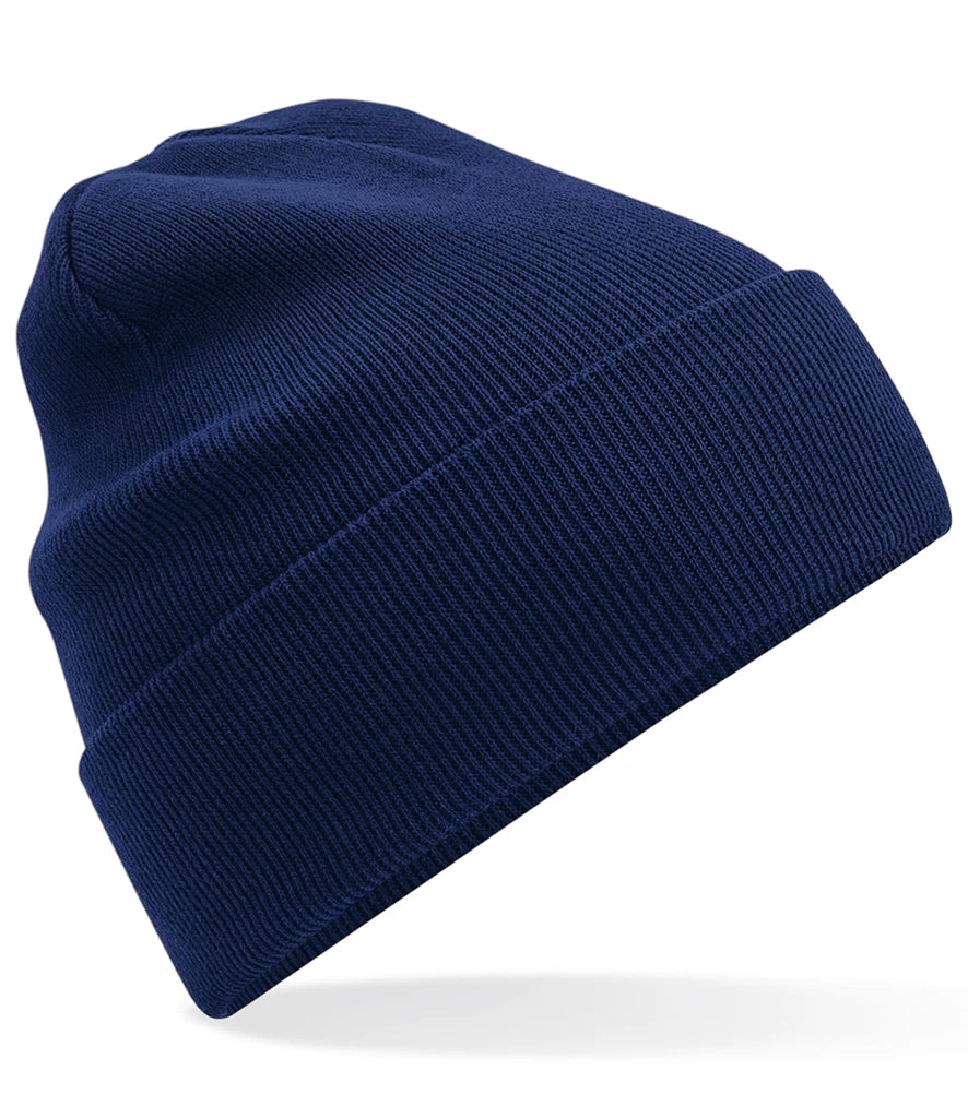 Beechfield Organic Cotton Original Cuffed Beanie — Oxford Navy