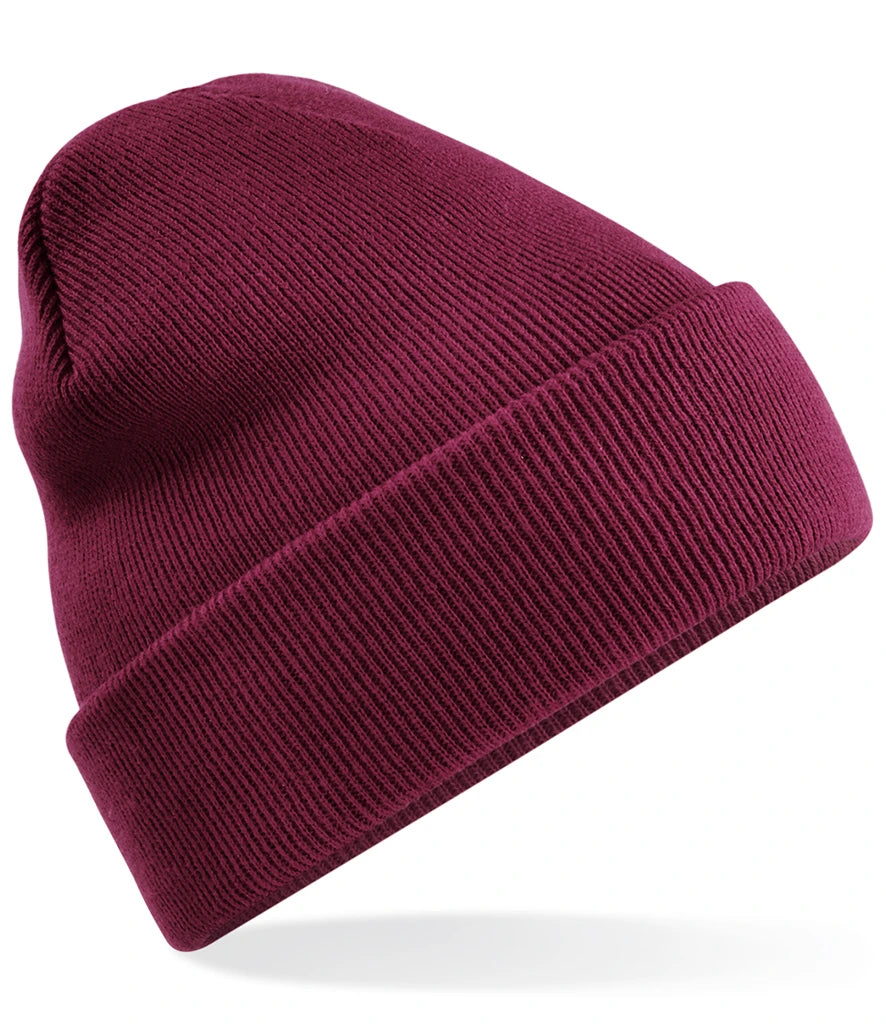 Beechfield Recycled Original Cuffed Beanie — Burgundy