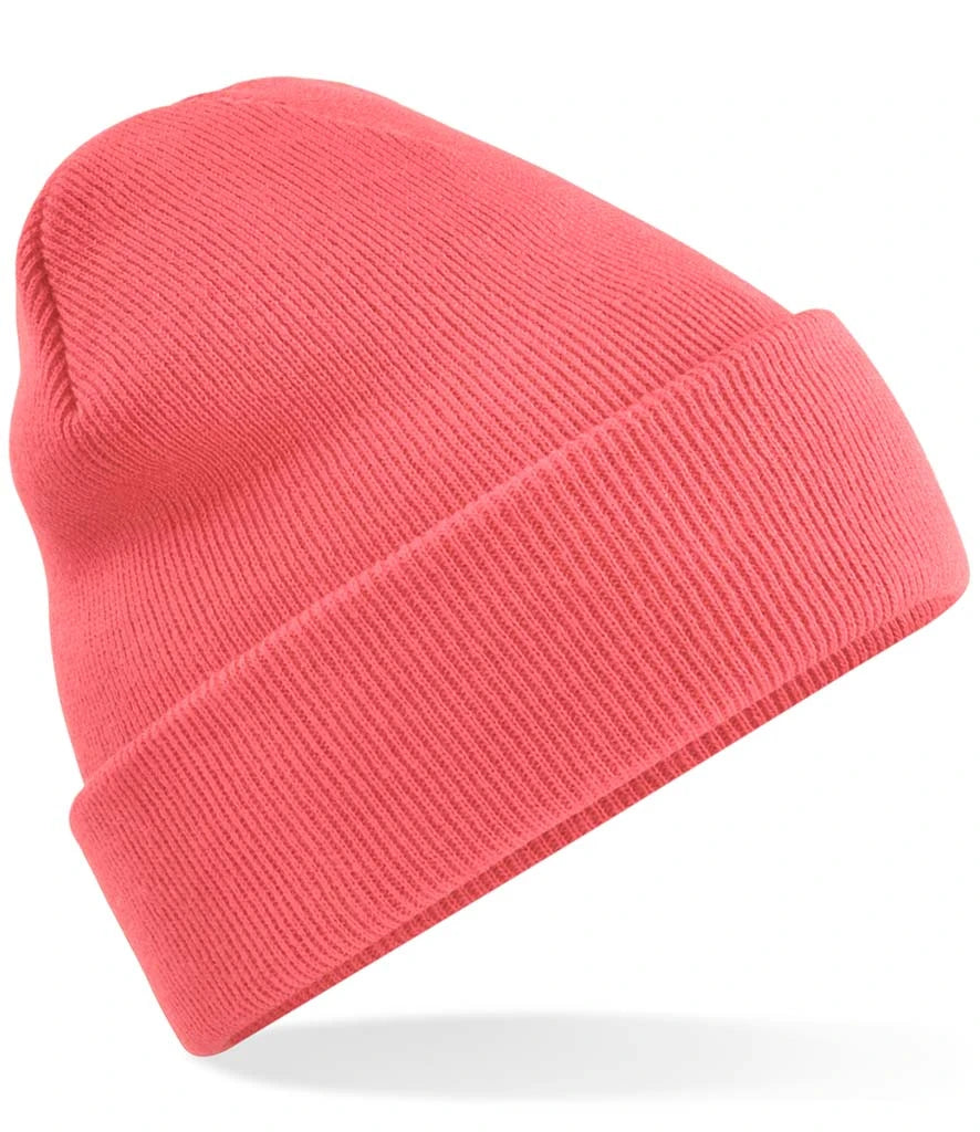 Beechfield Original Cuffed Beanie — Coral
