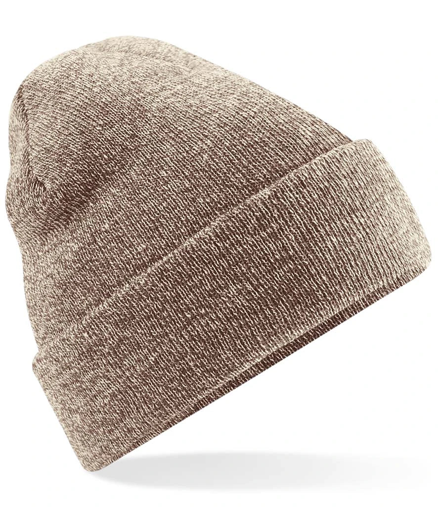 Beechfield Original Cuffed Beanie — Heather Oatmeal
