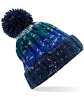 Beechfield Corkscrew Pom Pom Beanie — Alpine Blues