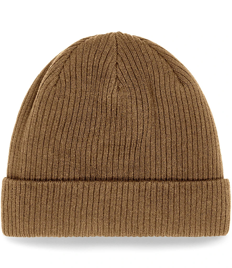 Beechfield Organic Cotton Beanie — Biscuit