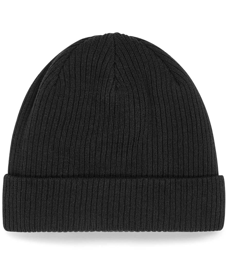 Beechfield Organic Cotton Beanie — Black