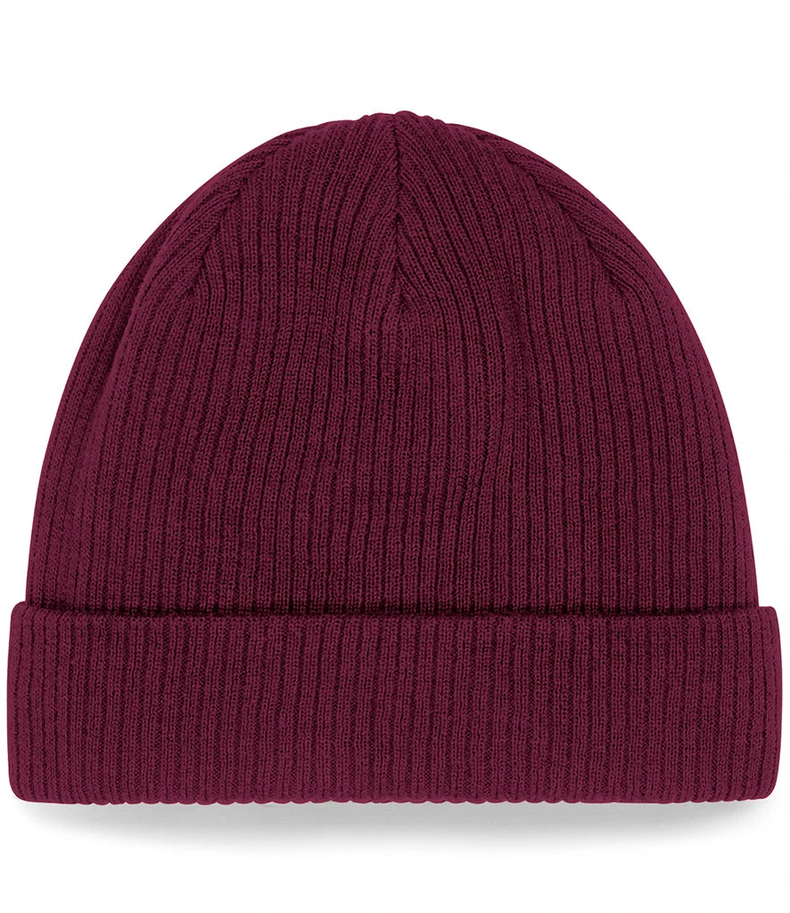 Beechfield Organic Cotton Beanie — Burgundy