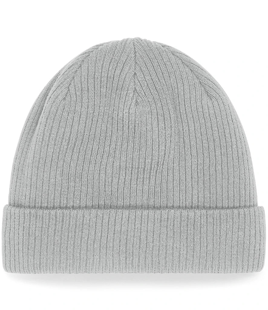 Beechfield Organic Cotton Beanie — Light Grey