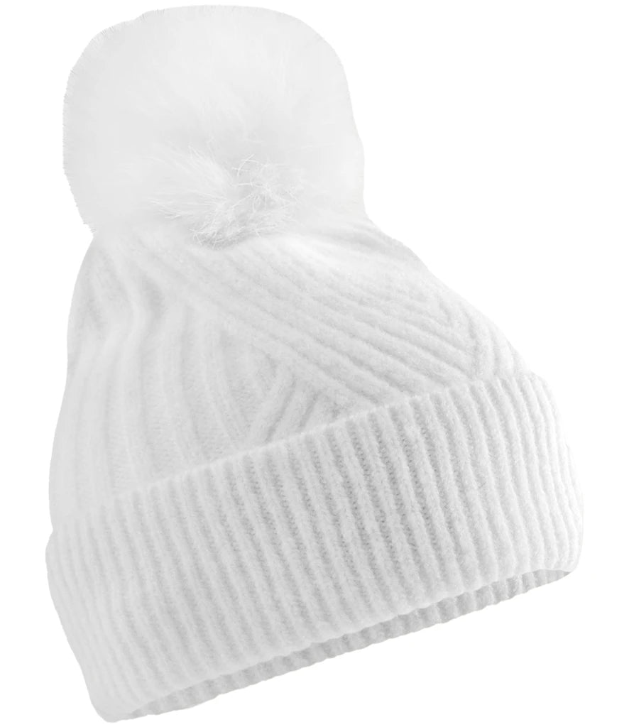 Beechfield Snow Luxe Beanie — White
