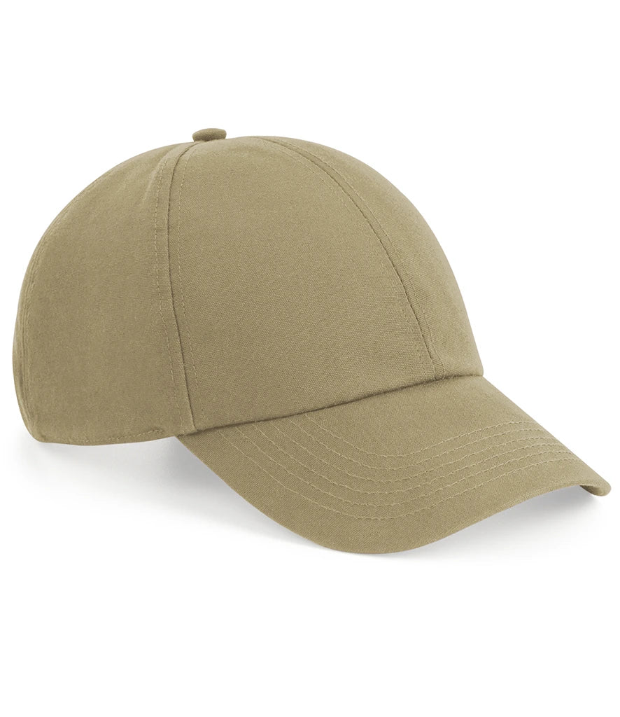 Beechfield Organic Cotton 6 Panel Cap — Desert Sand