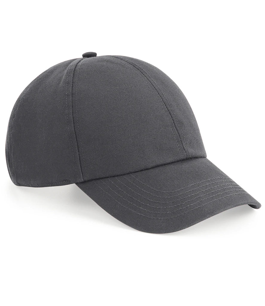 Beechfield Organic Cotton 6 Panel Cap — Graphite Grey