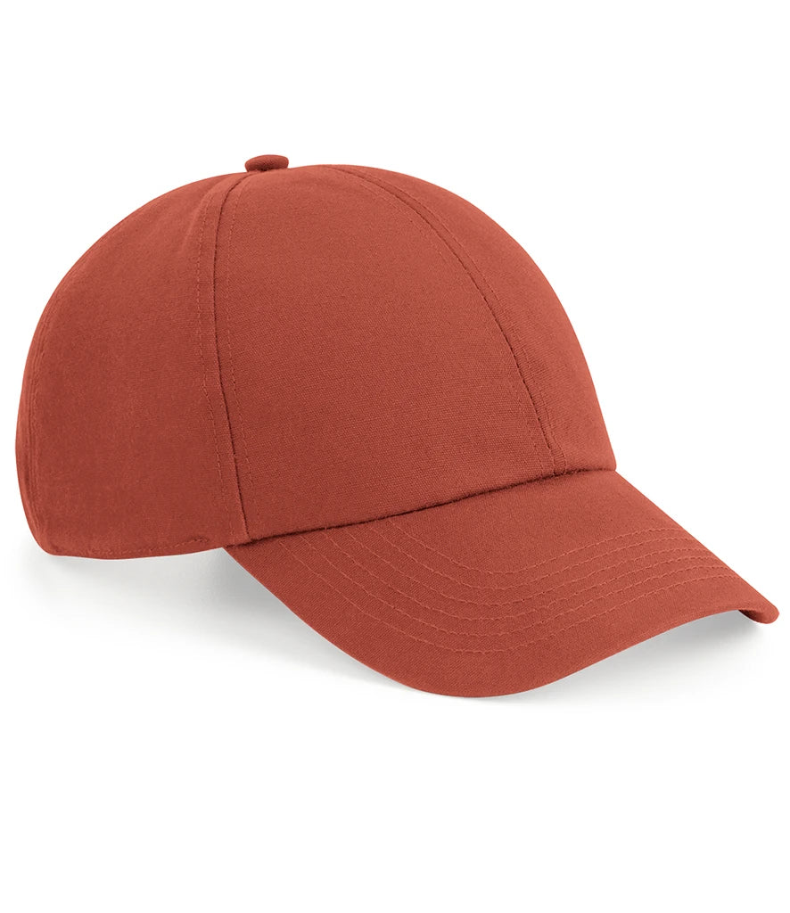 Beechfield Organic Cotton 6 Panel Cap — Terracotta
