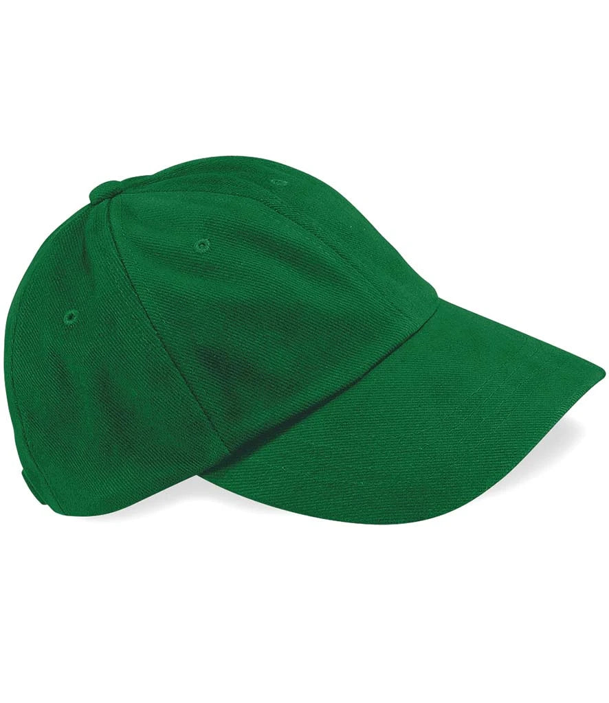 Beechfield Heavy Brushed Low Profile Cap — Forest Green