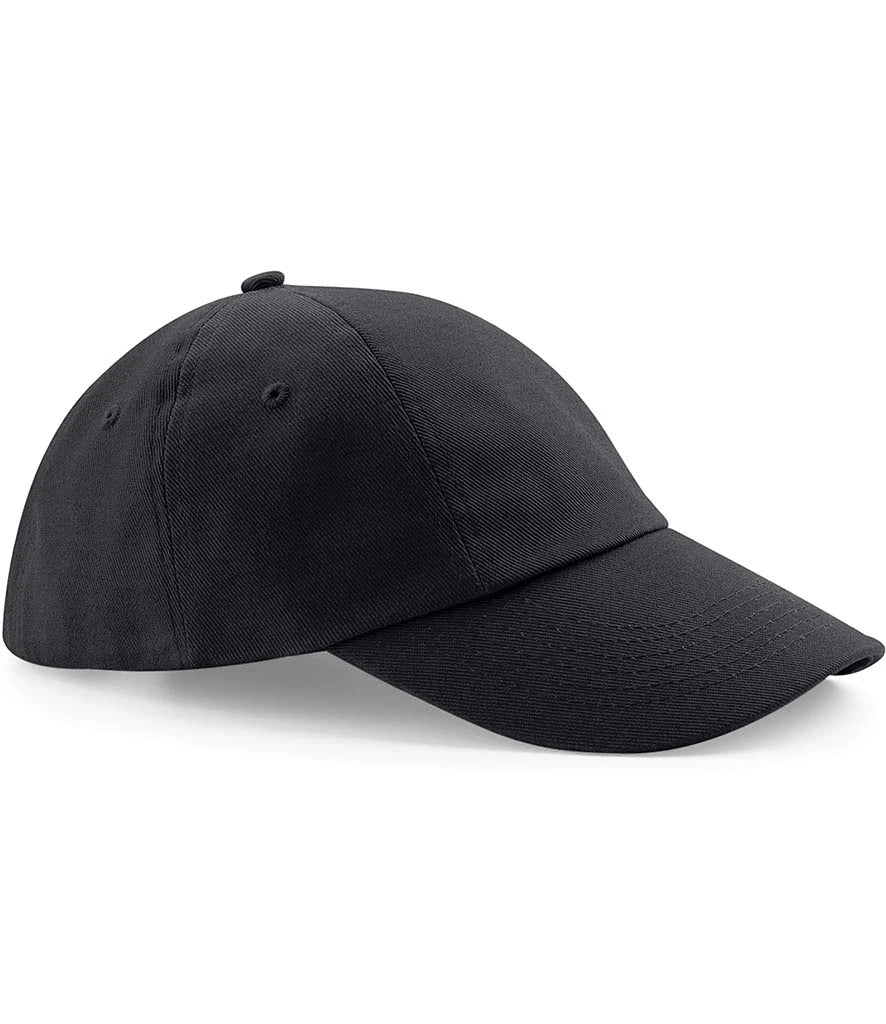 Beechfield Low Profile Heavy Cotton Drill Cap — Black