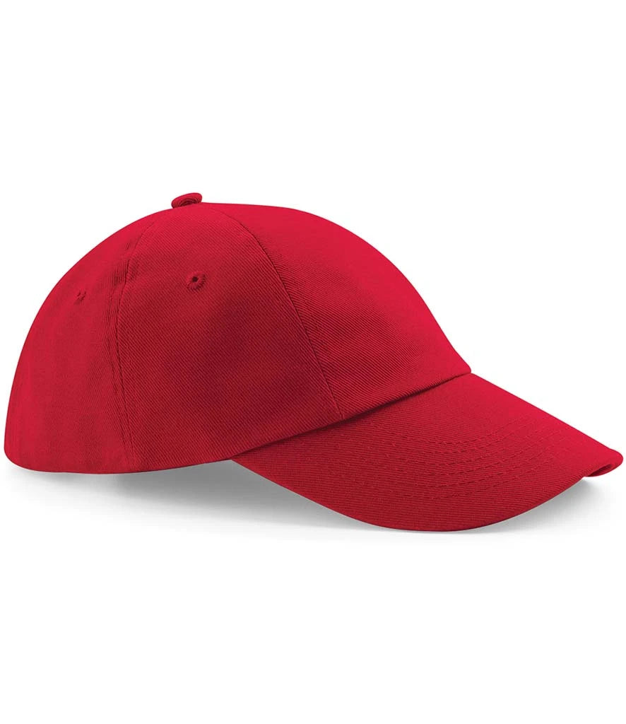 Beechfield Low Profile Heavy Cotton Drill Cap — Classic Red