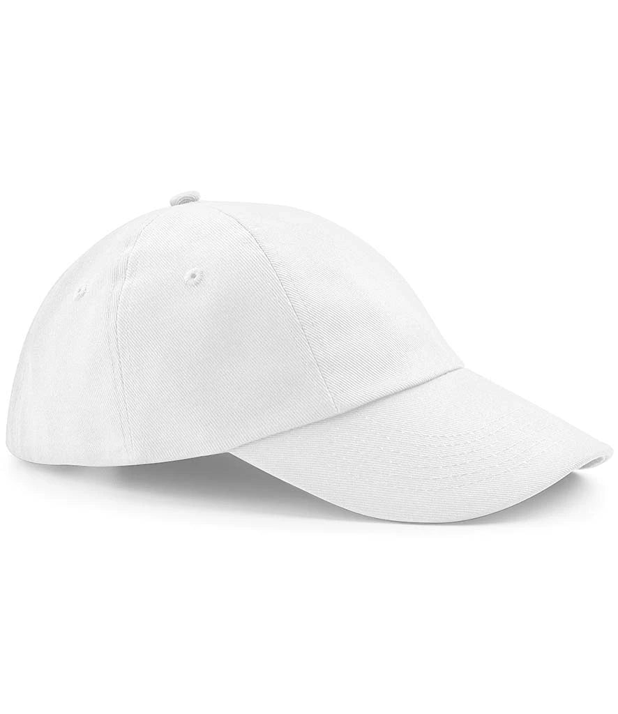 Beechfield Low Profile Heavy Cotton Drill Cap — White