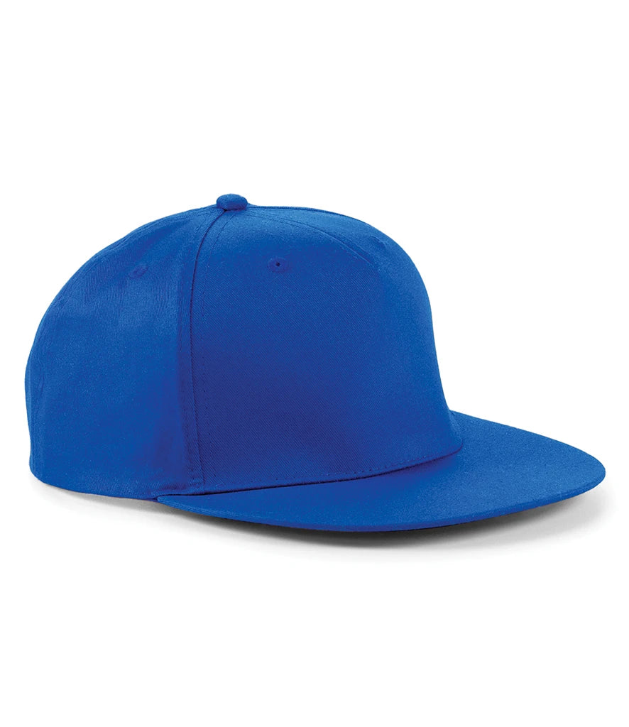 Beechfield 5 Panel Snapback Rapper Cap — Bright Royal