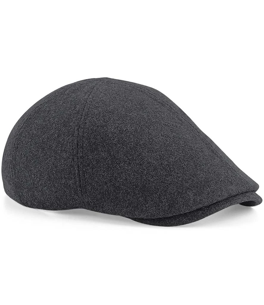 Beechfield Melton Wool Ivy Cap — Charcoal Marl