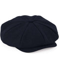 Beechfield Heritage Baker Boy Cap — Navy Herringbone