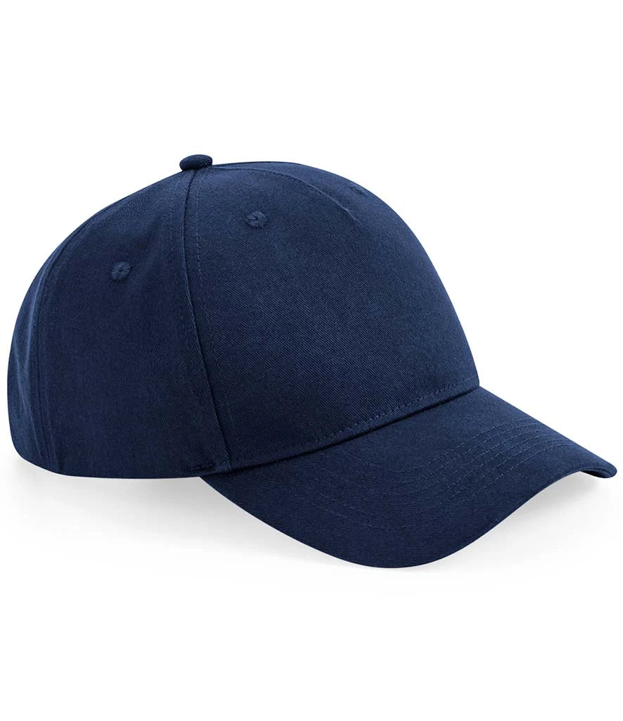 Beechfield Organic Cotton 5 Panel Cap — Navy