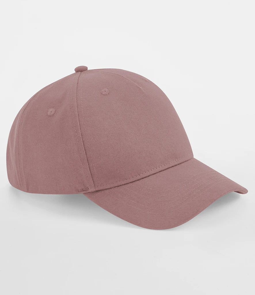 Beechfield Organic Cotton 5 Panel Cap — Rose