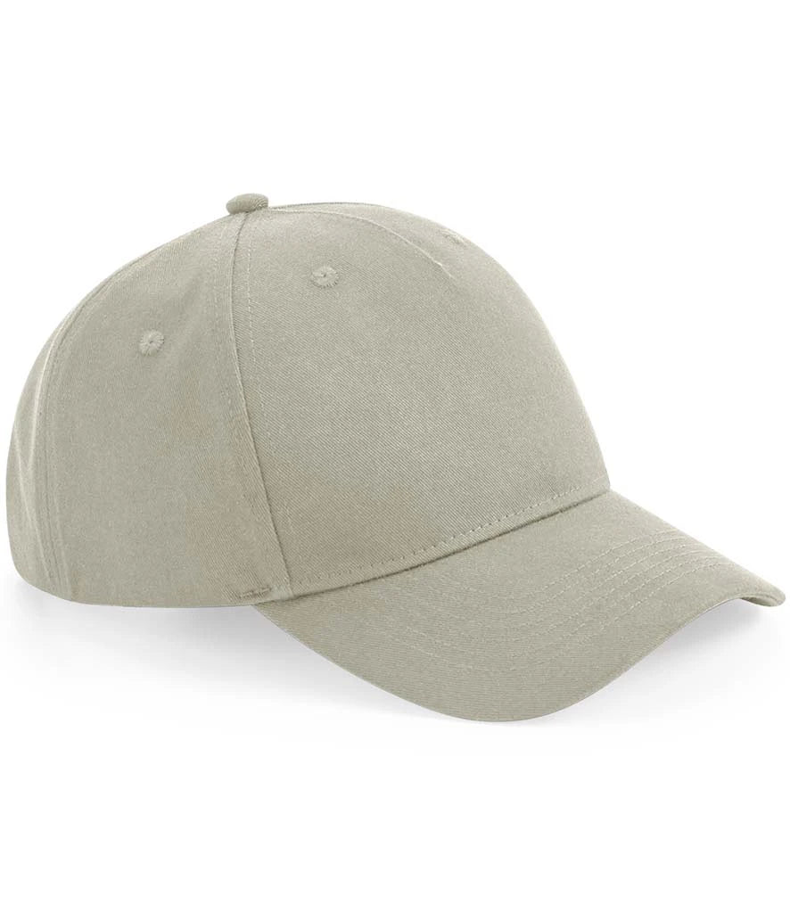 Beechfield Organic Cotton 5 Panel Cap — Stone