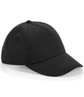 Beechfield Kids Organic Cotton 5 Panel Cap — Black