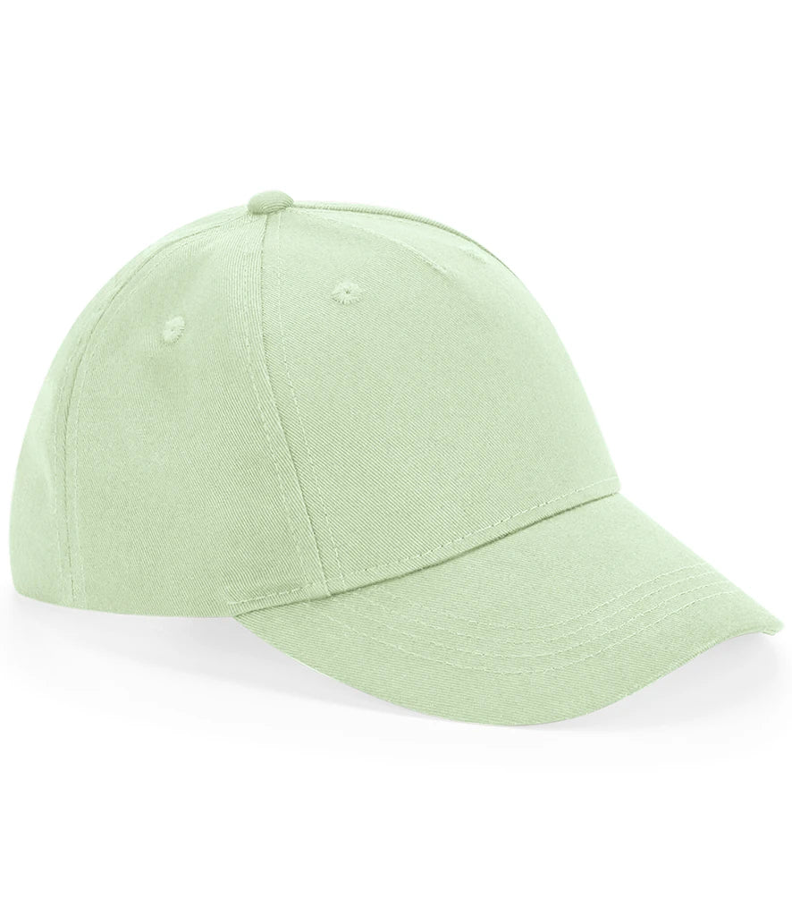 Beechfield Kids Organic Cotton 5 Panel Cap — Pistachio