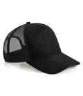 Beechfield Suede Snapback Trucker Cap — Black