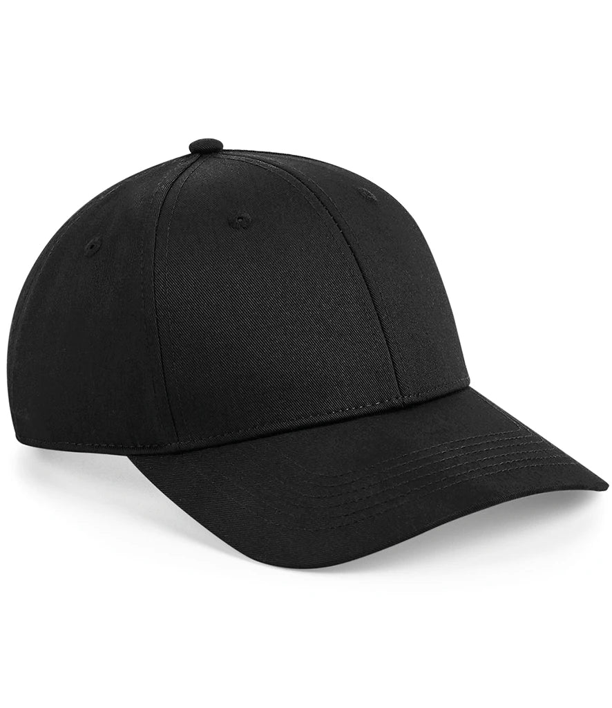 Beechfield Urbanwear 6 Panel Snapback Cap — Black