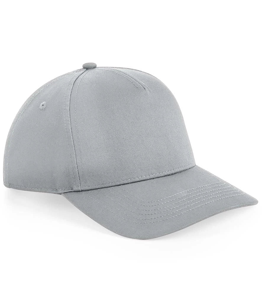 Beechfield Urbanwear 5 Panel Snapback Cap — Light Grey