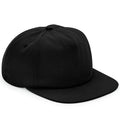 Beechfield Organic Cotton Unstructured 5 Panel Cap — Black