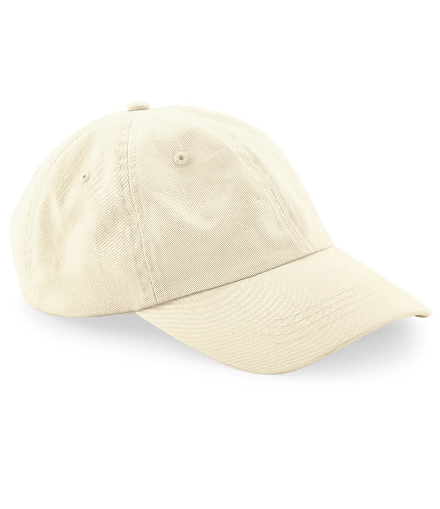 Beechfield Organic Cotton 6 Panel Dad Cap — Natural