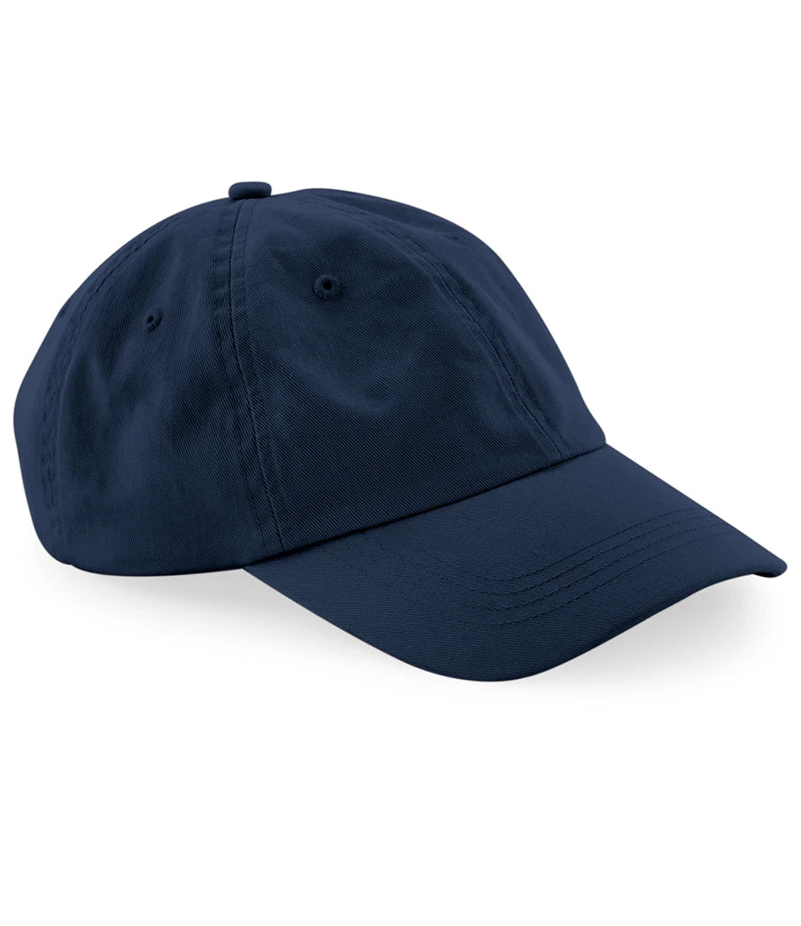 Beechfield Organic Cotton 6 Panel Dad Cap — Navy