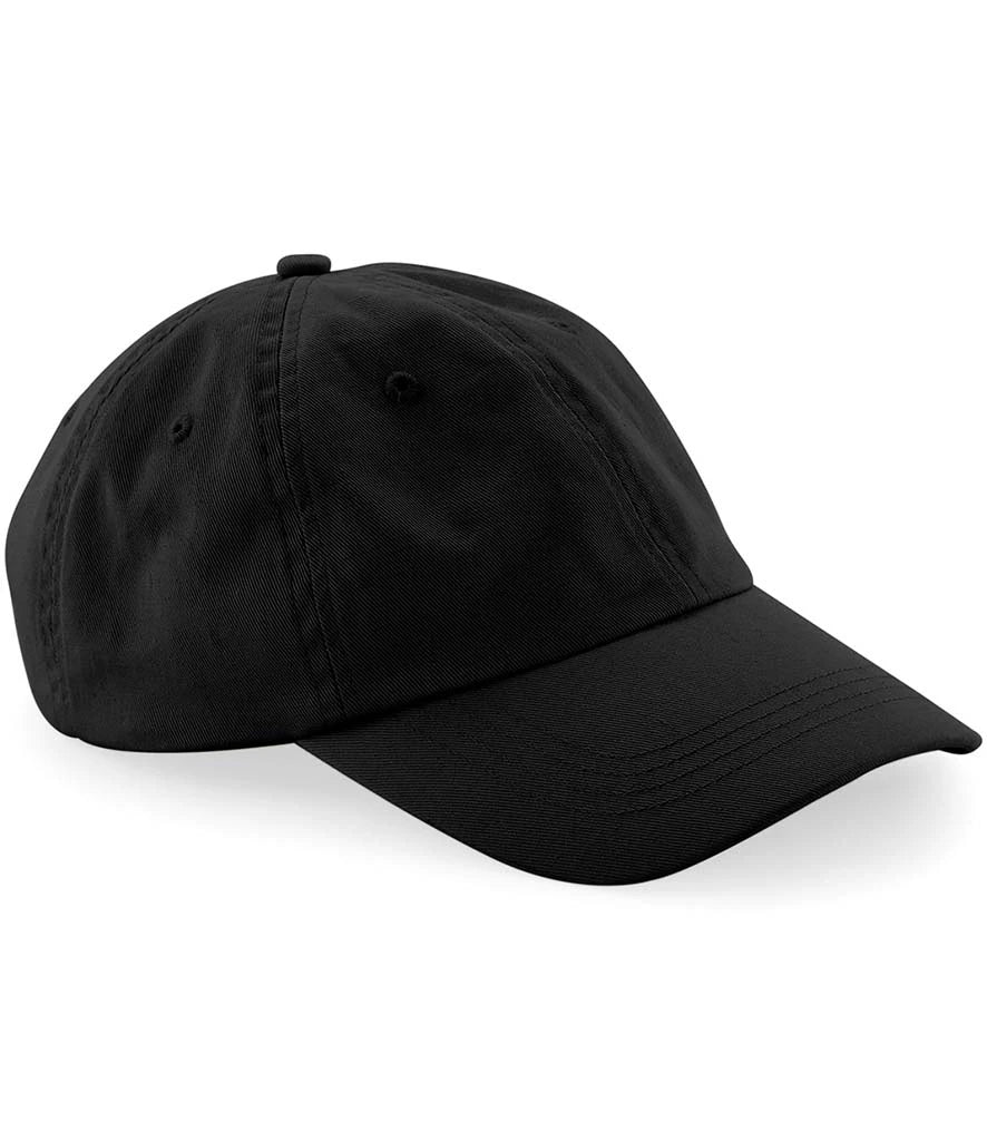 Beechfield Low Profile 6 Panel Dad Cap — Black