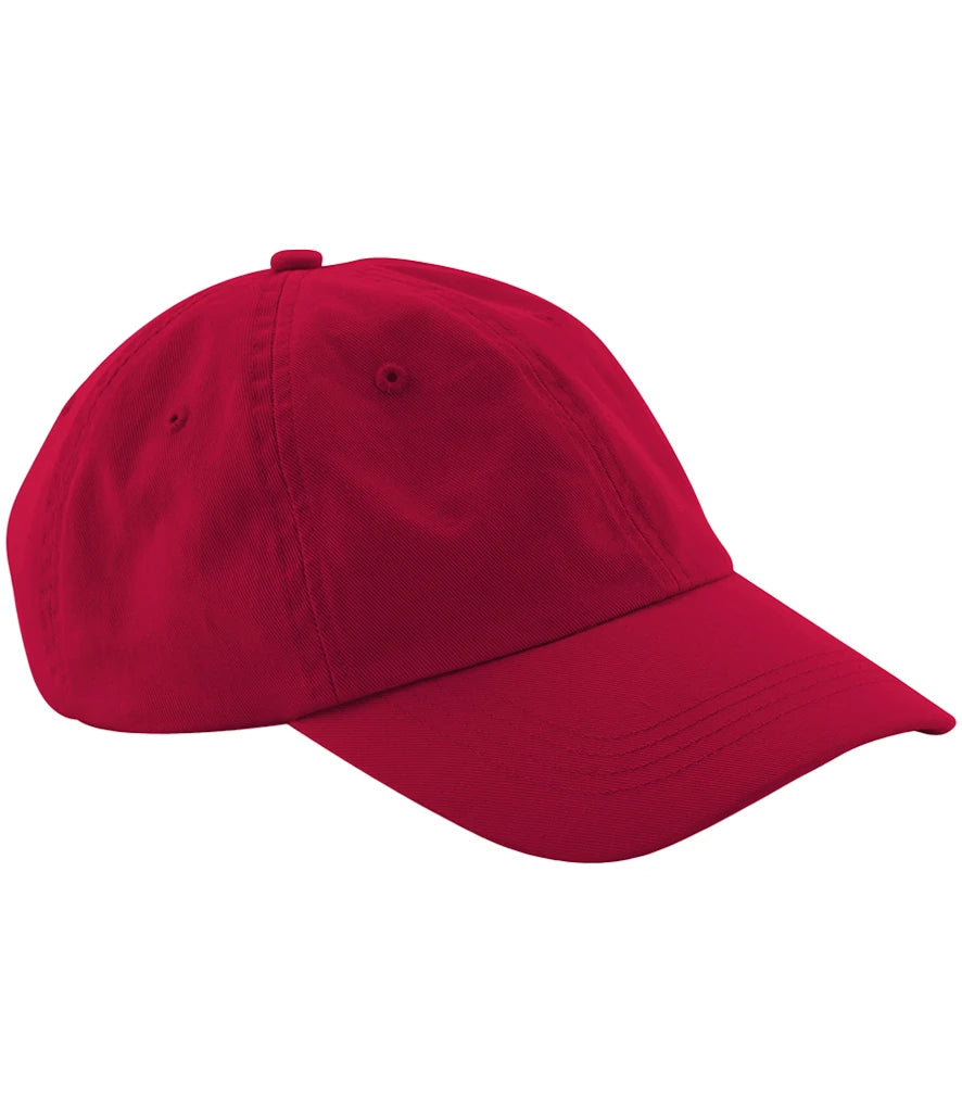 Beechfield Low Profile 6 Panel Dad Cap — Classic Red