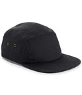 Beechfield Canvas 5 Panel Cap — Black