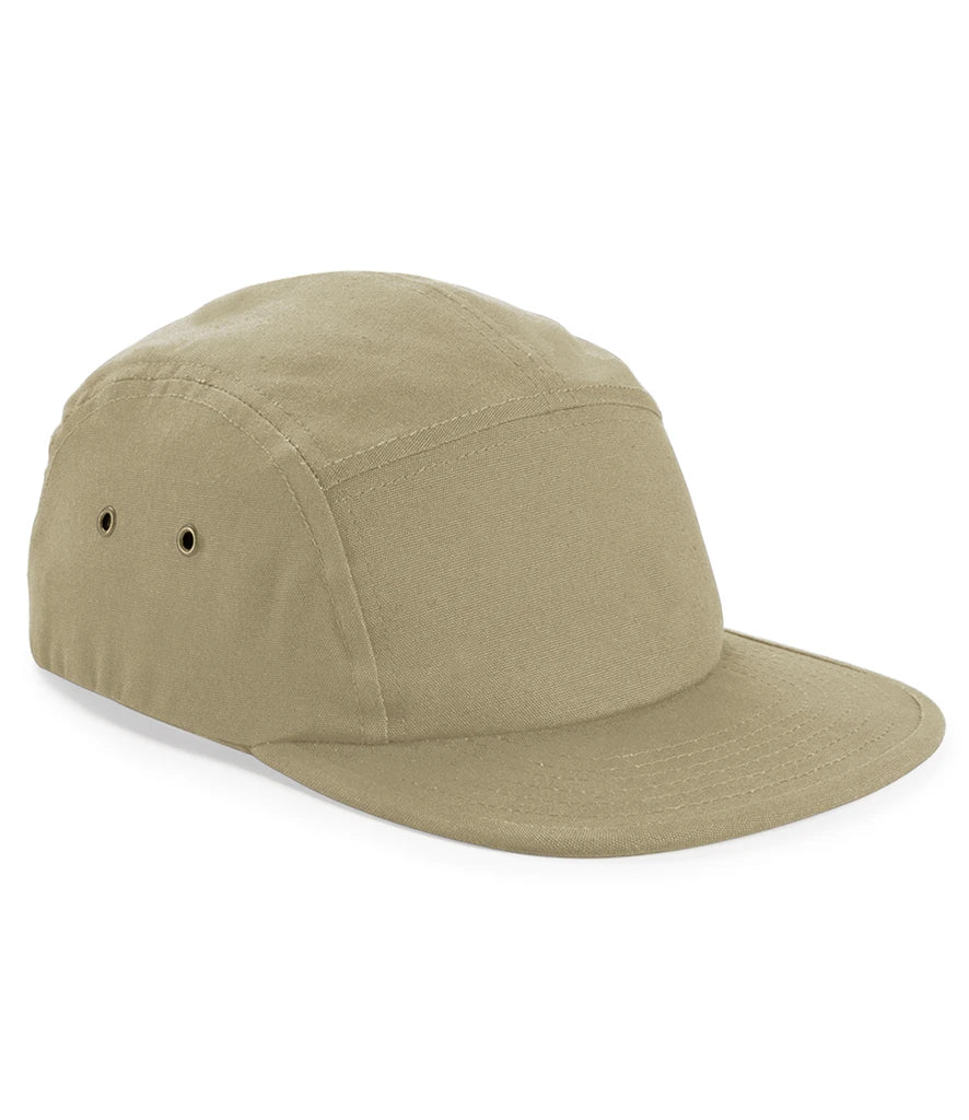 Beechfield Canvas 5 Panel Cap — Desert Sand